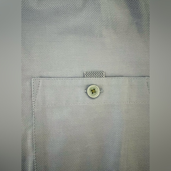 Ted Baker NWT Mens Yesso Oxford Shirt Short Sleeve in Blue size 1 / XS - Picture 4 of 7